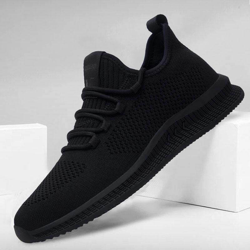 潮牌男鞋夏季2025新款飞织跑步透气轻便防滑软底百搭男运动休闲鞋