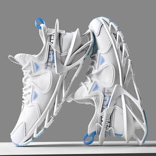 男鞋黑色跑鞋超轻减震跑步鞋子网鞋休闲 夏季透气刀锋运动潮鞋男