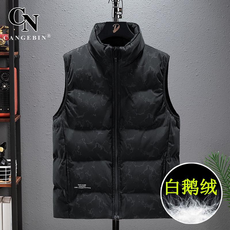 马甲羽绒服男鹅绒春秋高端背心马夹轻薄外套休闲品牌2025新款坎肩