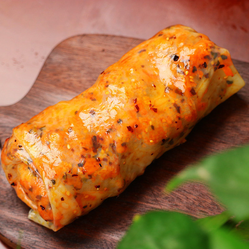 萧县卷面皮真空香辣速食皖北宿州淮北手工裹凉皮圣泉寺卷皮卷凉皮