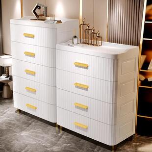 多功能抽屉式收纳柜儿童宝宝衣柜储物整理杂物柜卧室客厅床头柜