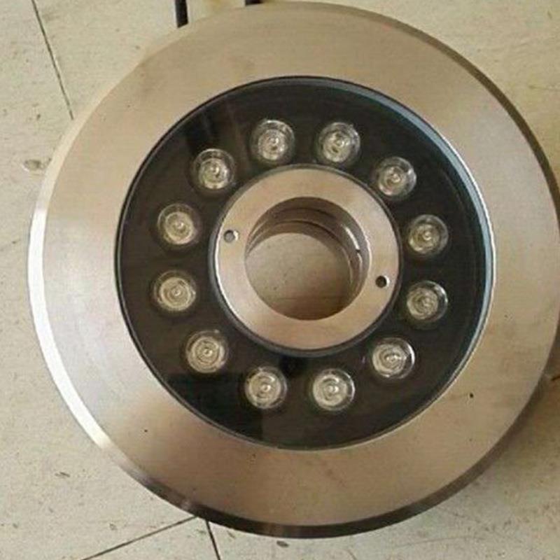 led不锈钢水下灯24V水族馆水池灯6W9W12W喷泉景观水底中空灯