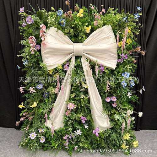 假花仿真花摆设大型蝴蝶结造景美陈装饰假绿植服装店橱窗花艺摆件