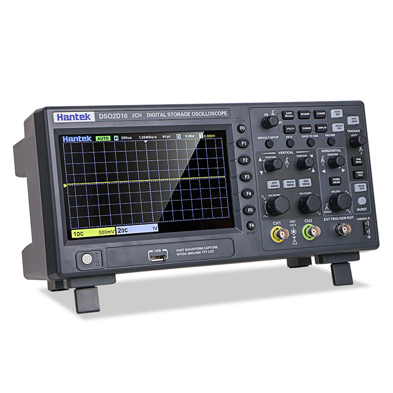 新品汉泰hantek数字存储示波器DSO2C10 双通道100M带宽信号