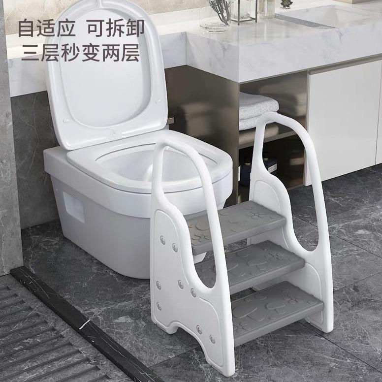 泡泡虎儿童三层加高脚踩凳洗漱台宝宝洗手楼梯卫生间垫脚凳脚踏凳