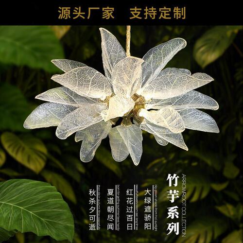 全铜轻奢客厅吊灯后现代简约