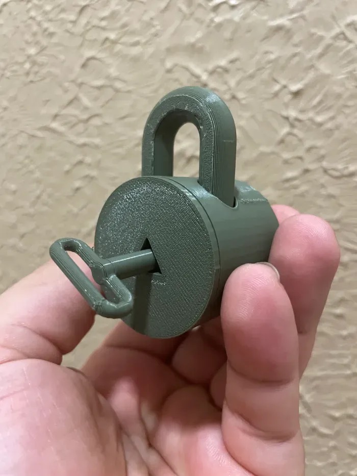 3D打印迷你小锁头钥匙扣挂件创意礼品