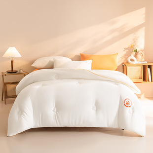 愉悦之家吸光发热纤维被加厚秋冬被四季被被芯双人被子宿舍单人被