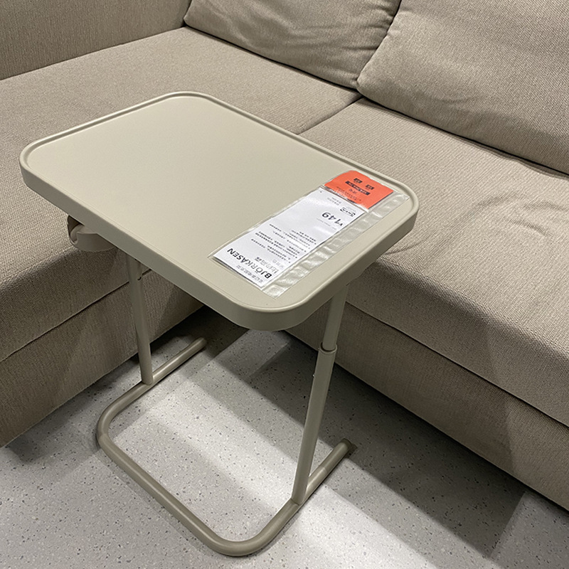 小型家用简易电脑桌可折叠升降书桌边几比约高森可移动床上边新款