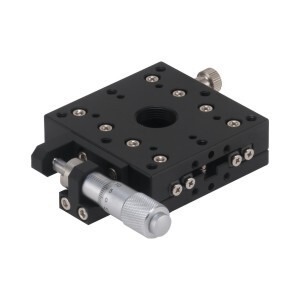 X轴叉滚柱引导式手动位移台千分尺进给EJA01-25/40/60/80100/120