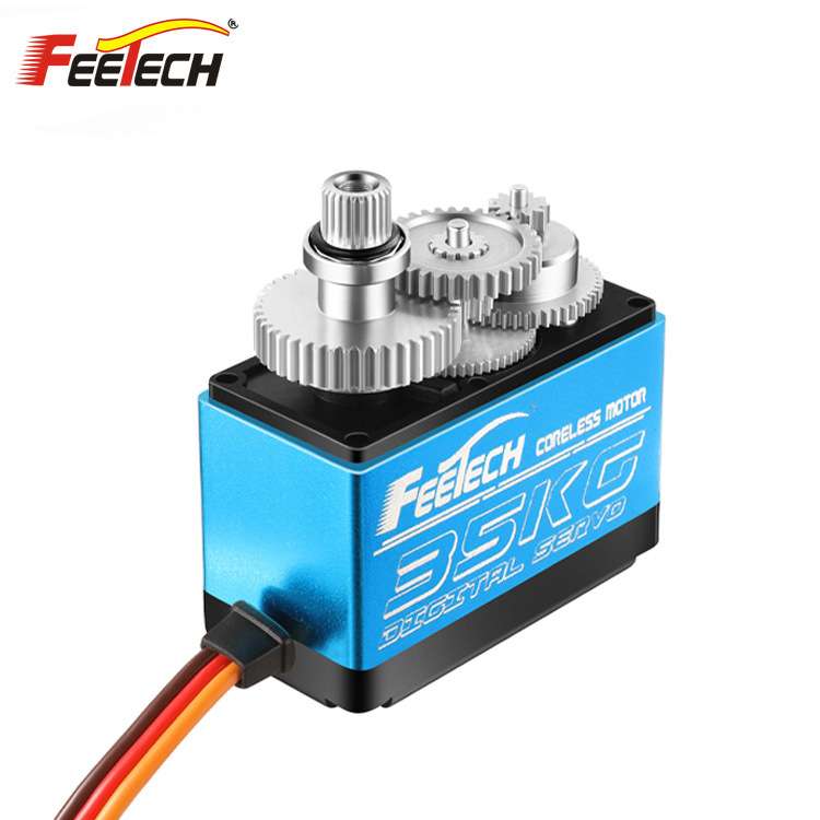 飞特FI7635M数码35KG空心杯180度金属中壳车模船模攀爬车数字舵机