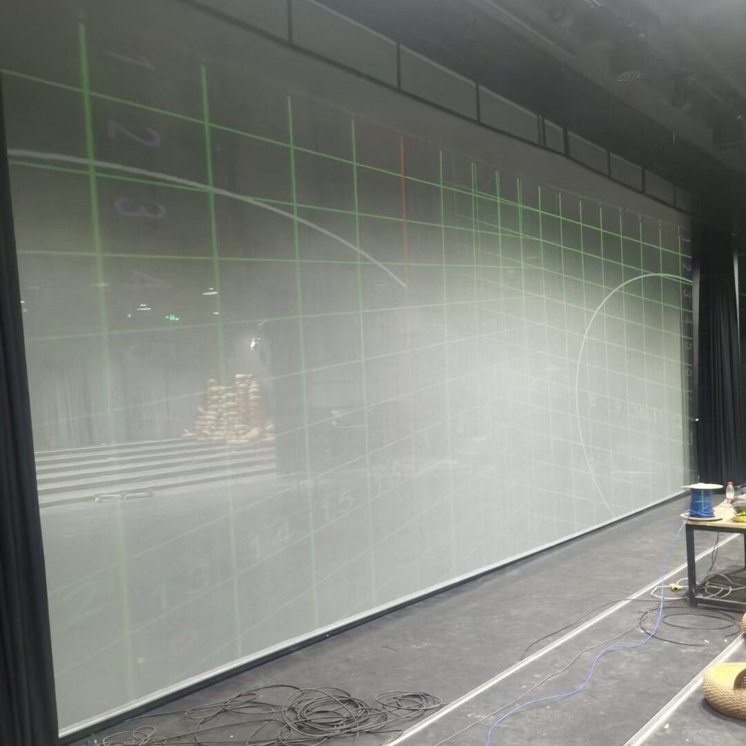 跨境爆款冬慧遥控全息投影幕投影仪联动3D屏幕双面成像投影幕布
