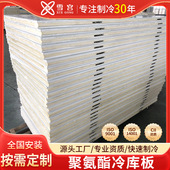 不锈钢冷库保温库板保温隔热阻燃聚氨酯泡沫板B2级100mm冷库板