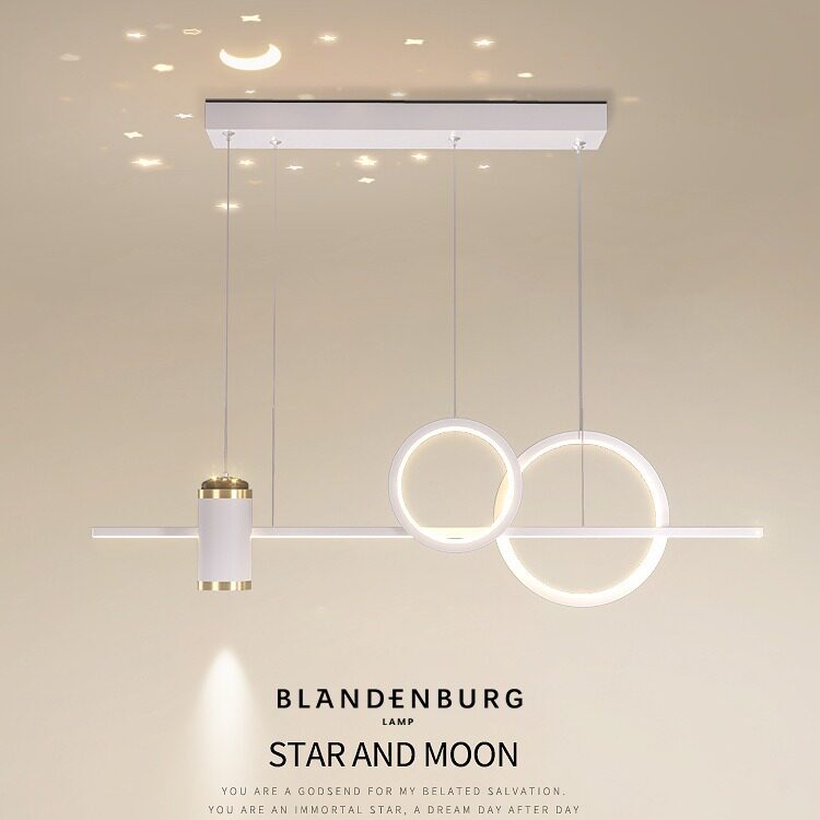 星空顶吊灯简约现代投影灯饰北欧轻奢时尚艺术设计繁星餐厅吧台灯