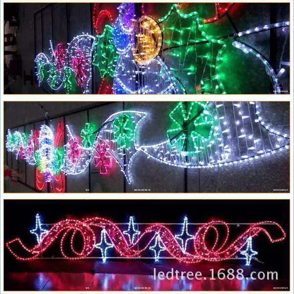 LED跨街灯 LED横街灯 灯光隧道灯 LED过街灯画 龙门跨街灯