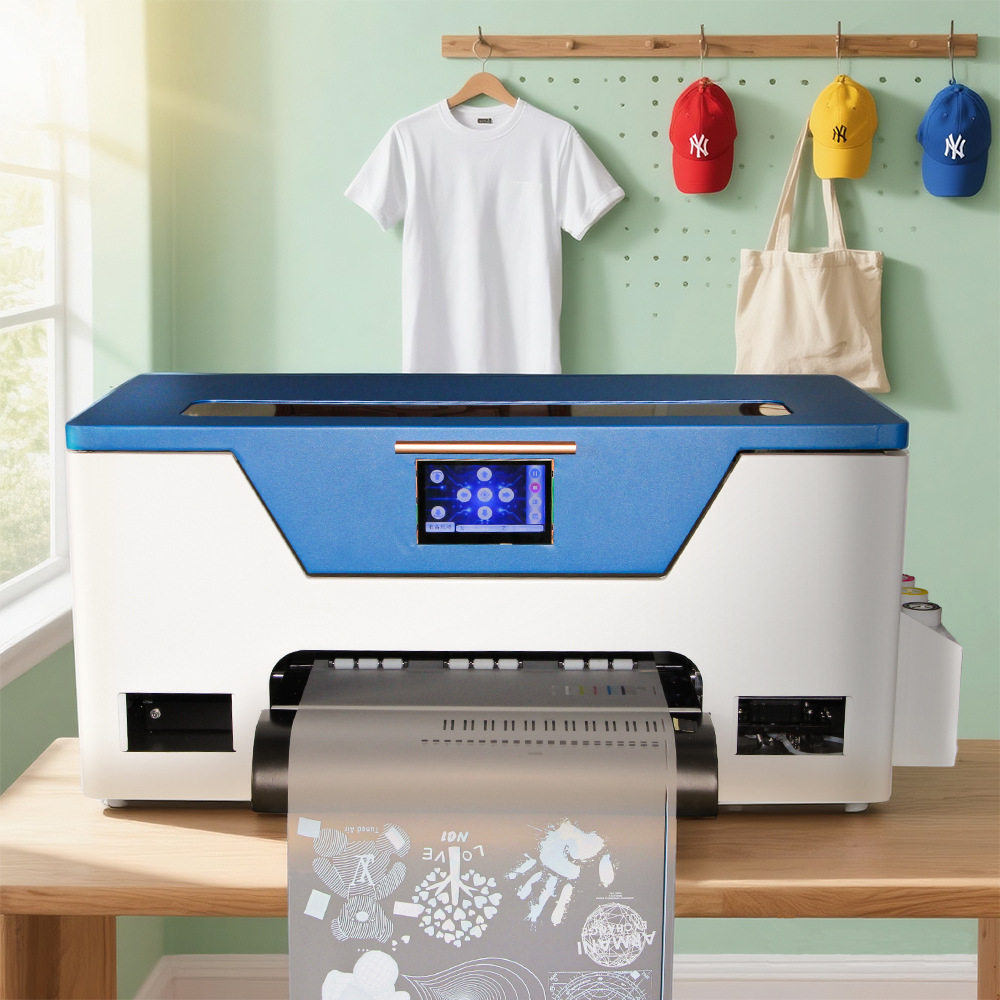 小型桌面DTF transfer printerT桖logo打印烫画DIY设计潮流印花