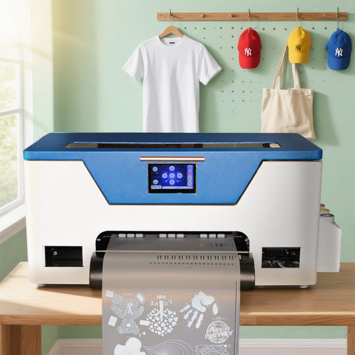 小型桌面DTF transfer printerT桖logo打印烫画DIY设计潮流印花