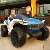 高档贝鲁萌儿童电动四轮越人野车四可驱坐摇摆充电小孩玩具遥控车