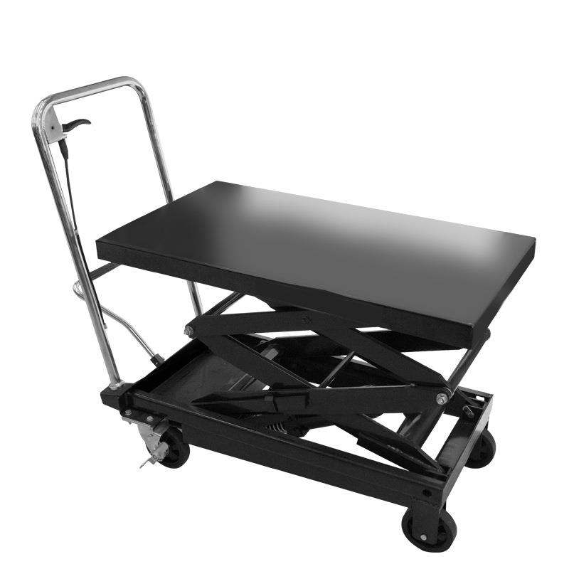 通润BIGRED手动液压升降平台升降机移动式手推车平板车400kg