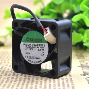 PMD1204PKB3 4CM厘米 12V 4020 双滚珠温控风扇 2.6W 建准SUNON