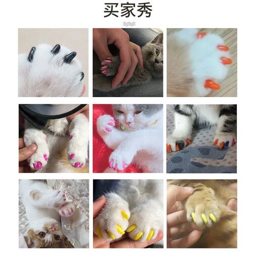 猫狗防抓指甲套泰迪宠物爪套猫咪狗狗防抓防护指甲套