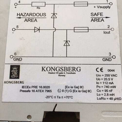 议价KONGSBERG Zener barrierDZ-120DZ120KONGSBERG DZ-120
