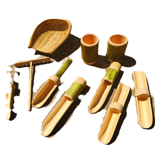 幼儿园沙水区玩沙池玩具竹子戏水玩水工具套装玩沙子沙具漏斗沙铲