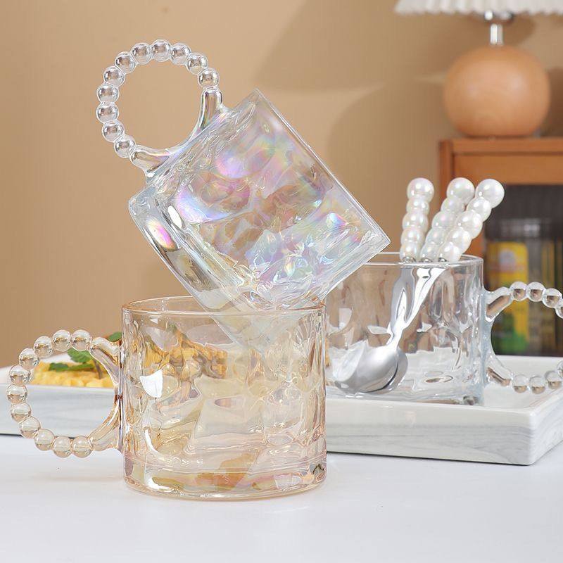 圆环泡泡大耳朵玻璃杯冰美式咖啡杯带把玻璃水杯马克杯耐热泡茶杯,餐饮具,玻璃杯,淘宝优惠券,粉丝福利购,淘宝优惠卷