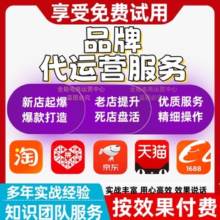 店铺品牌网店代运营规划店铺权重设计方案推广营流量计划方法规划