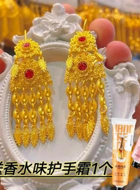 新款抖音爆款民族风耳环 altun pasun halka 送护手霜 新疆包邮