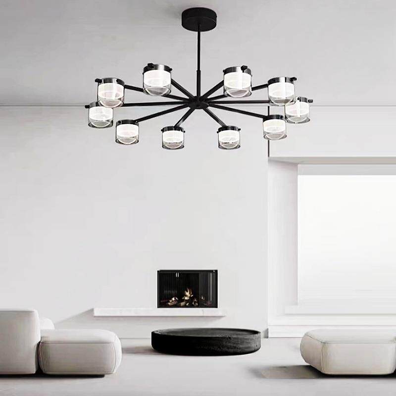 意式极简客厅吊灯现代简约大厅主灯全铜玻璃设计感餐厅卧室吊灯