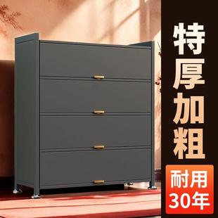 全钢多功能大容量置物架家用多层落地收纳柜微波炉电器调料防尘柜