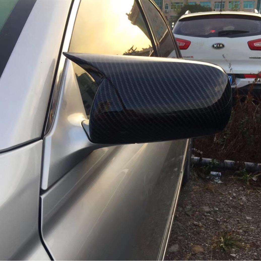 适用丰田老锐志05-07款碳纤维后视倒车镜恶魔耳外壳盖改装件