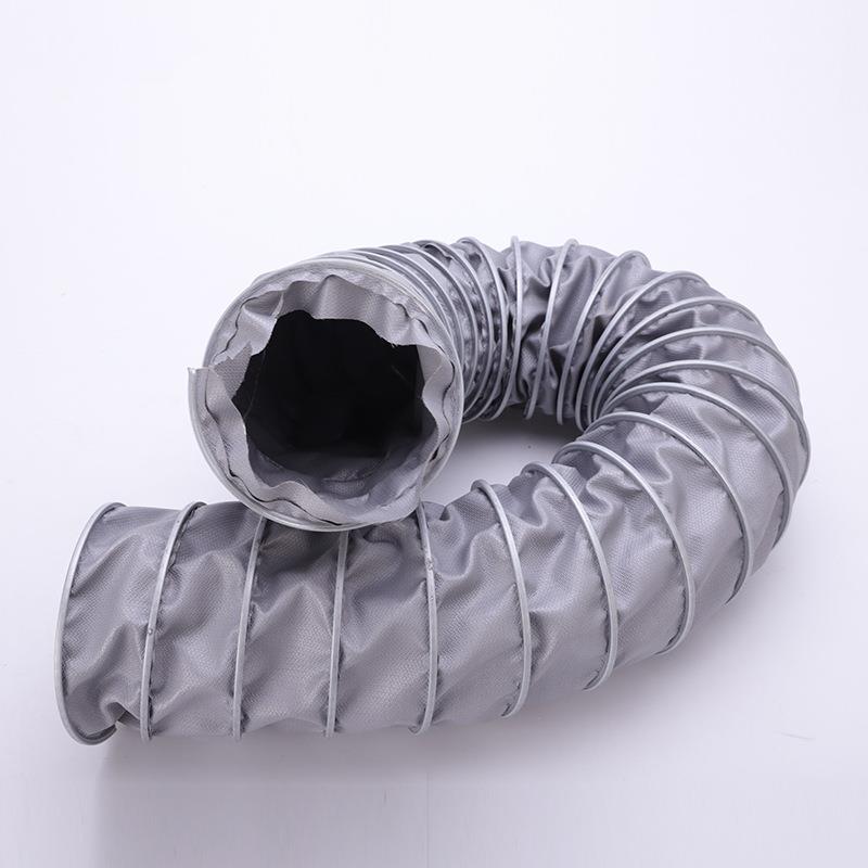 夹式玻纤布耐高温450度 伸缩通风排气管 排风管 耐高温工业排烟