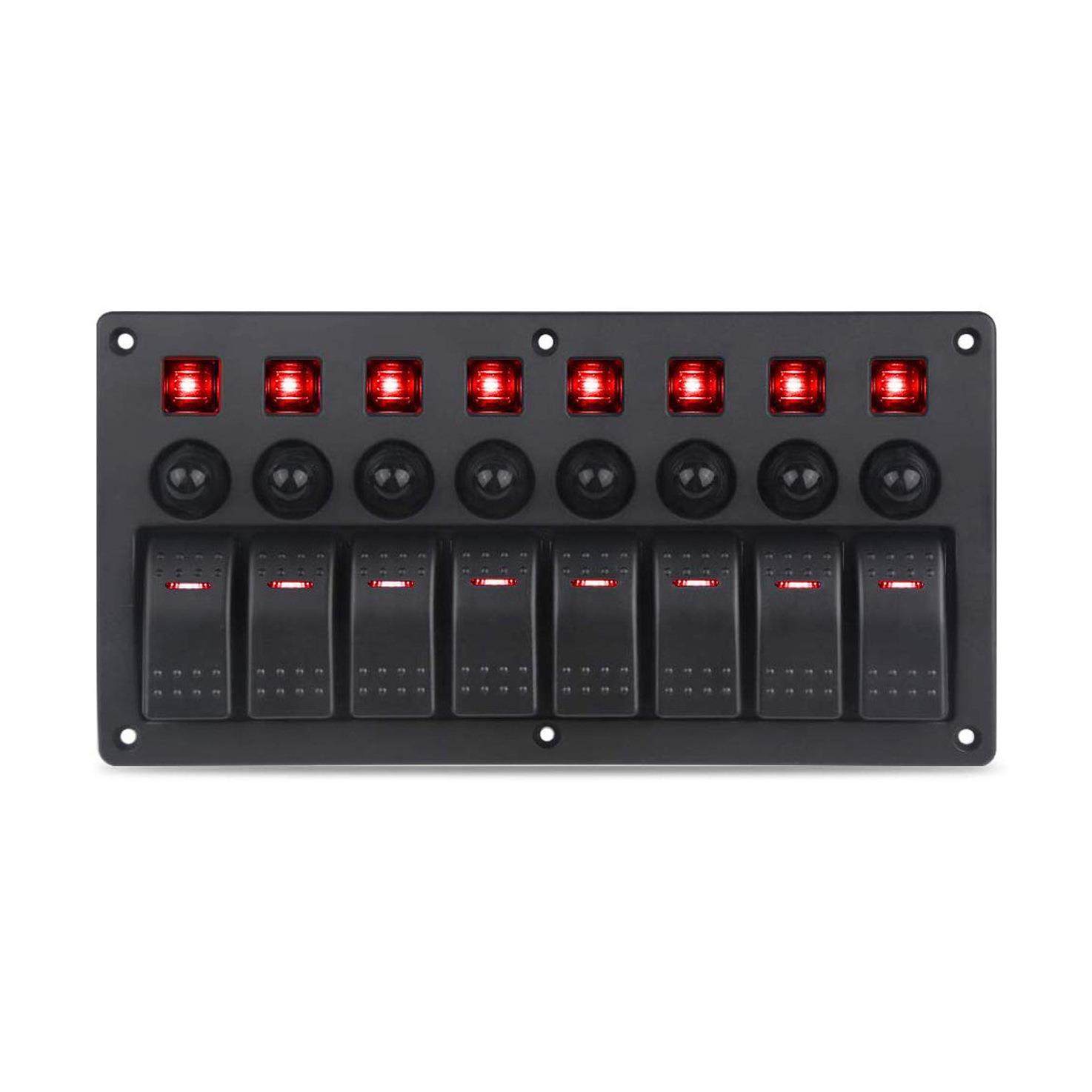 房车改装8位汽车游艇轮船控制面板组合开关过载保护器5A 10A 15A,鲜花速递/花卉仿真/绿植园艺,割草机/草坪机,淘宝优惠券,粉丝福利购,淘宝优惠卷