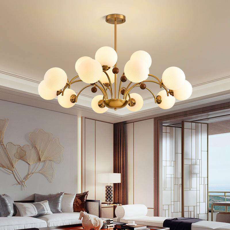 中古风吊灯客厅新中式餐厅简约主卧室书房乡村别墅艺术潮流新灯具