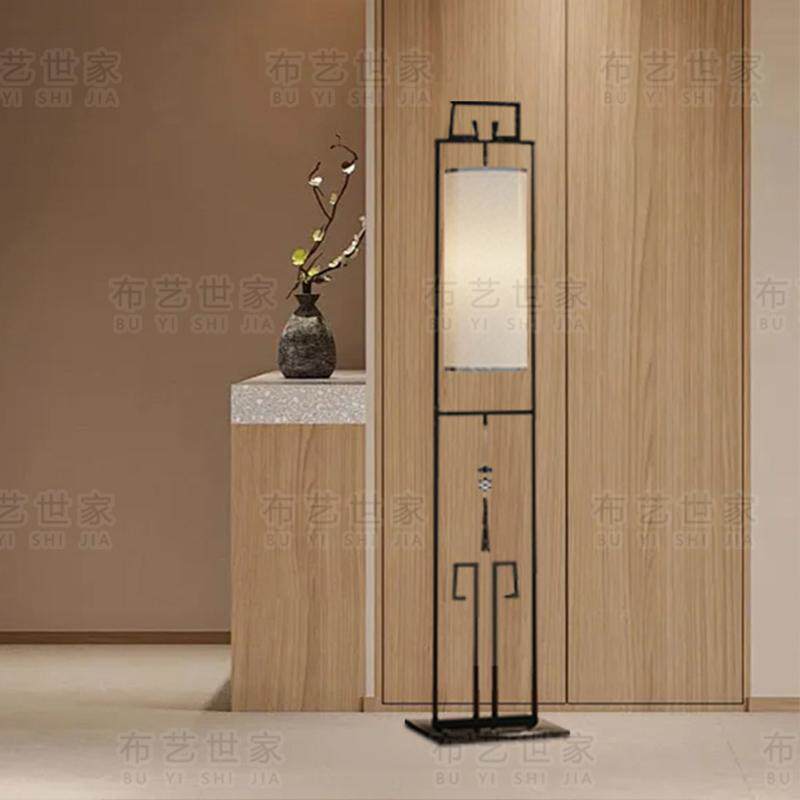 中山工厂中山工厂直销新中式客厅落地灯铁艺仿古布艺台灯简约灯具