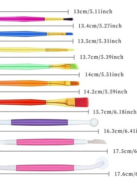 11 Pcs Cake Declorating Brushes Tools Set Cookie Decorating