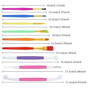 11 Pcs Cake Declorating Brushes Tools Set Cookie Decorating