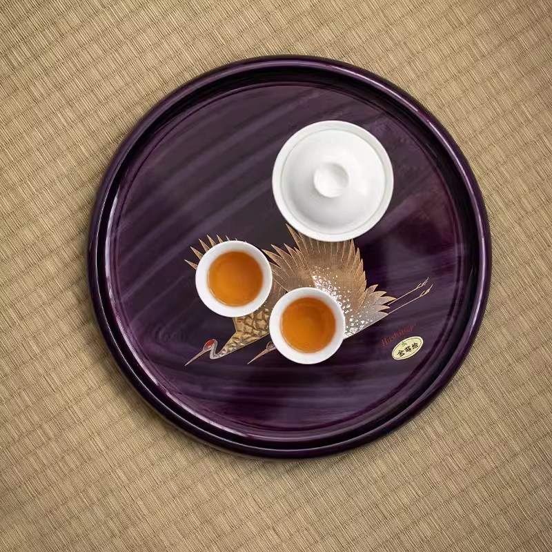 漆器茶盘2025年新款家用小型干泡台轻奢高T级感高颜值托盘