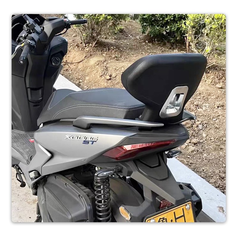 适用光阳S250后靠背o 后坐乘客腰靠大背垫护杠 后扶手尾架改装配