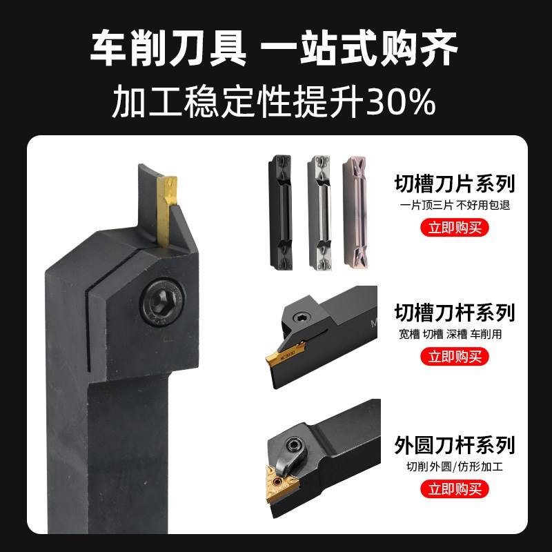 端面单头切槽刀弹簧钢数控车刀杆车床刀具FGHH配单头FMVMFGD槽刀