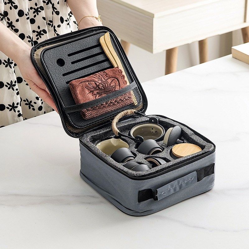 旅行功夫陶瓷f茶具户外旅游露营喝茶装备便携式套装泡茶小套定制,餐饮具,旅行茶具,淘宝优惠券,粉丝福利购,淘宝优惠卷