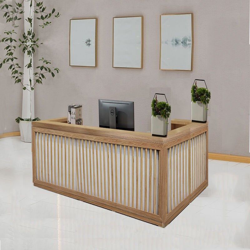 新中式简约现h代收银台转角小型服装店铺吧台美容院接待柜前台,商业/办公家具,收银台,淘宝优惠券,粉丝福利购,淘宝优惠卷