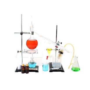 化学实验室e精油蒸馏萃取装置蒸馏器设备全套提纯提炼精油蒸馏器