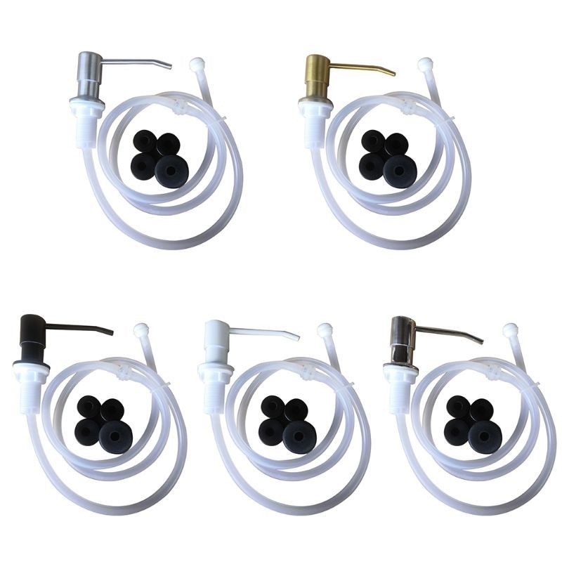 1Set Stainlesks Steel Sink Liquid Soap Dispenser Lotion Pump