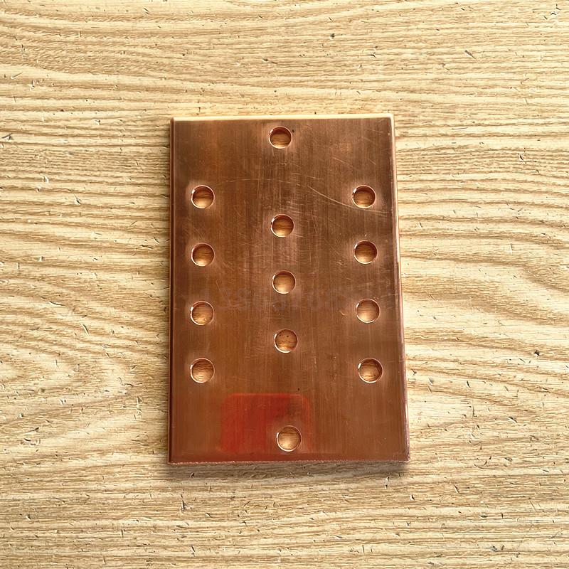 紫pbk铜排*机柜接地等电位铜排机镀锡铜房排防雷接地铜排排5*1001