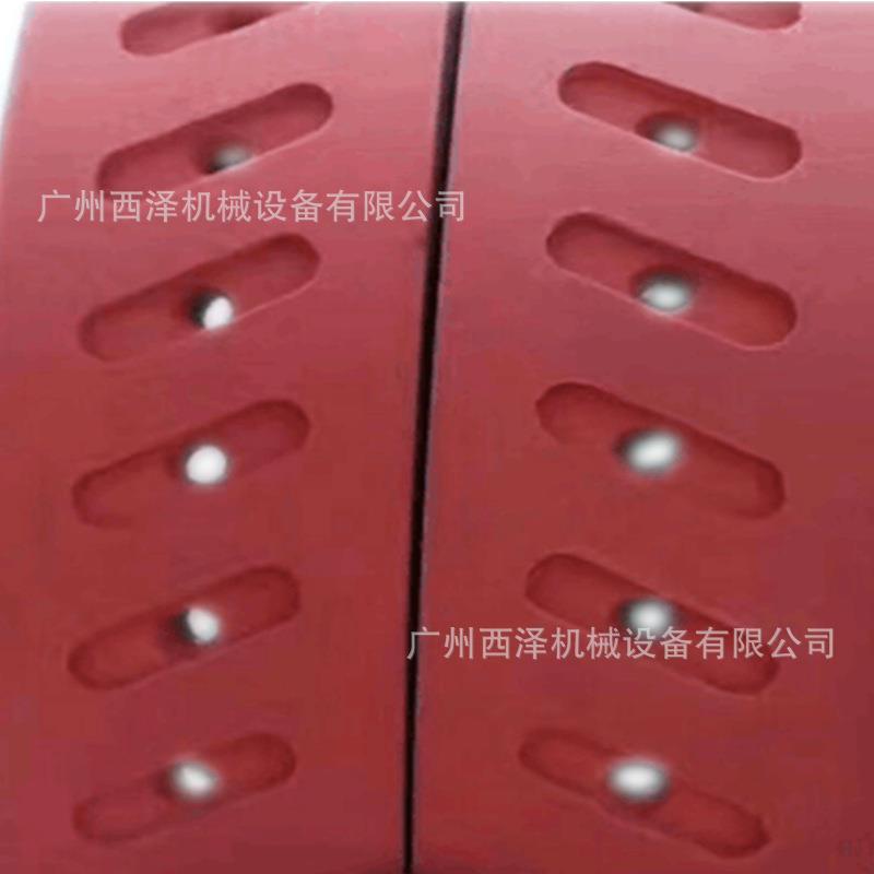 立式包装机真空拉膜吸风环形无端磨开槽(无接头)红胶打孔同步带