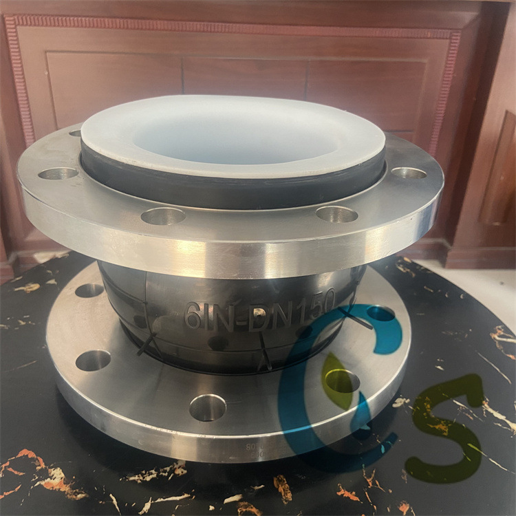 现货供应法兰式衬四氟橡胶膨胀节 EPDM橡胶软连接 DN500橡胶接头