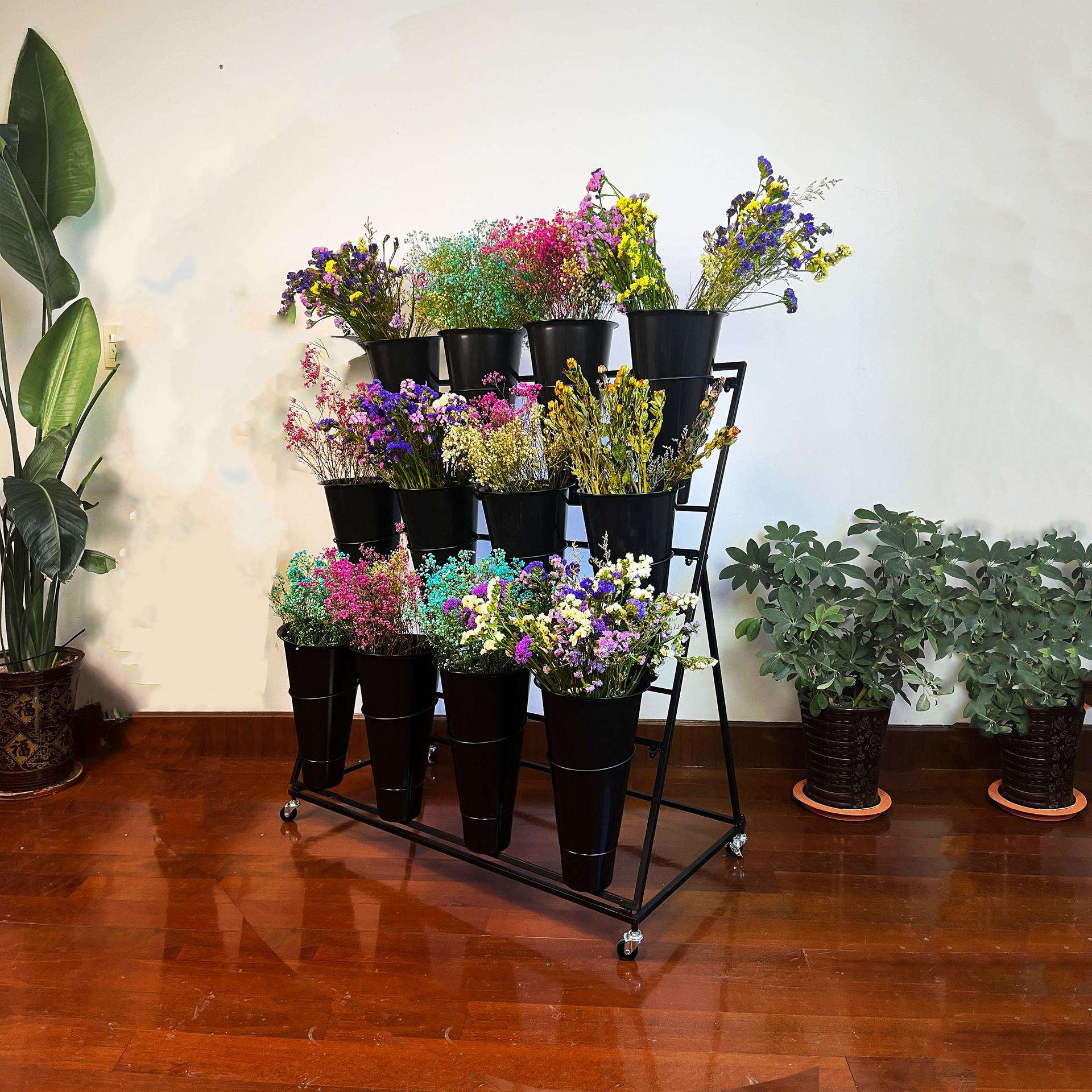 花架花桶架鲜花桶架鲜花架花店大号塑料桶花架花桶架鲜花桶架